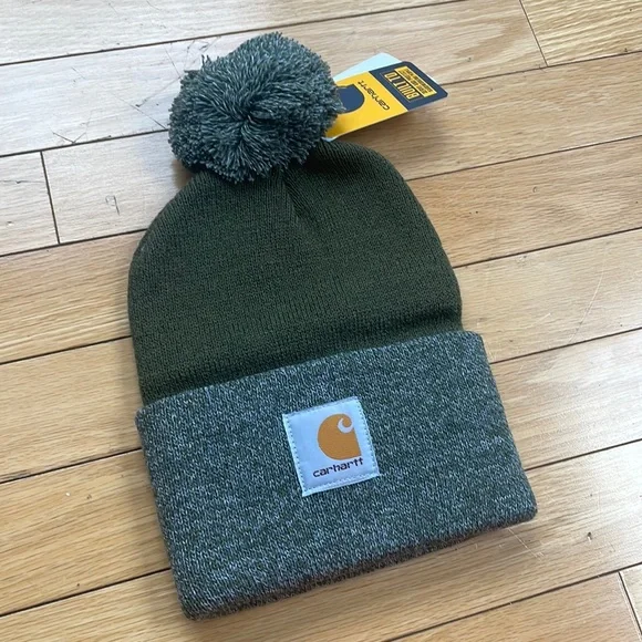 JUST IN CARHARTT watch hat  Pom Pom cap beanie Carhartt Youth Beanie Hat Kids Pink Watch Cap Child Hat  main image 4